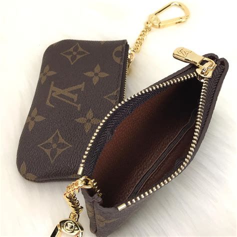 louis vuitton coin purse keychain black|Louis Vuitton coin pouch keychain.